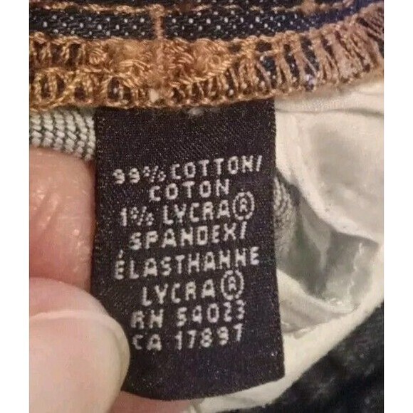 Banana Republic Stretch Capri Pants Size 0 Stretch Blue Jean's Cuffed Hem - Picture 11 of 11